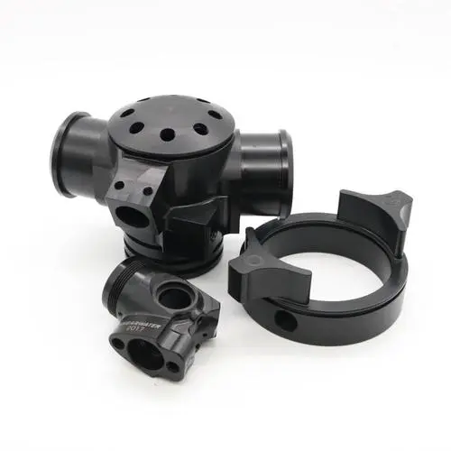 Black ABS plastic parts