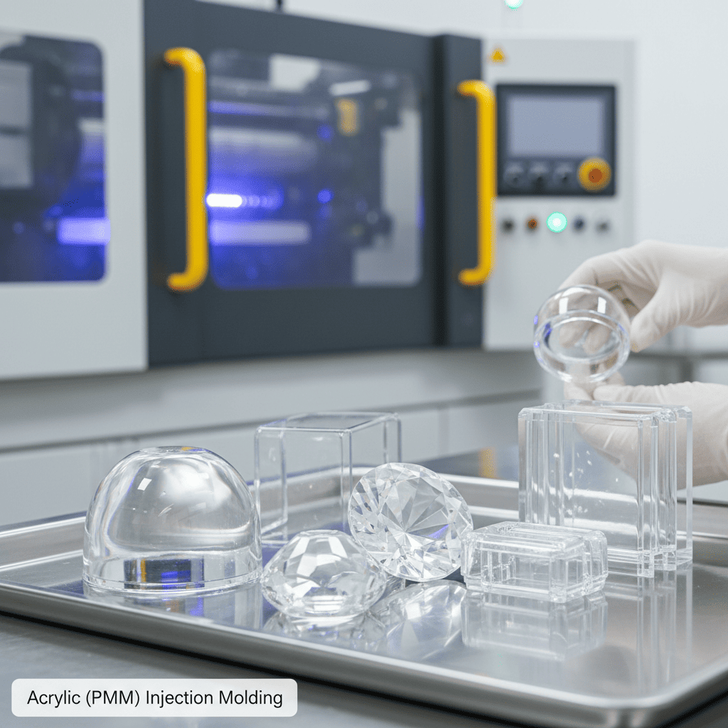 Polished acrylic light guide for an electronic device