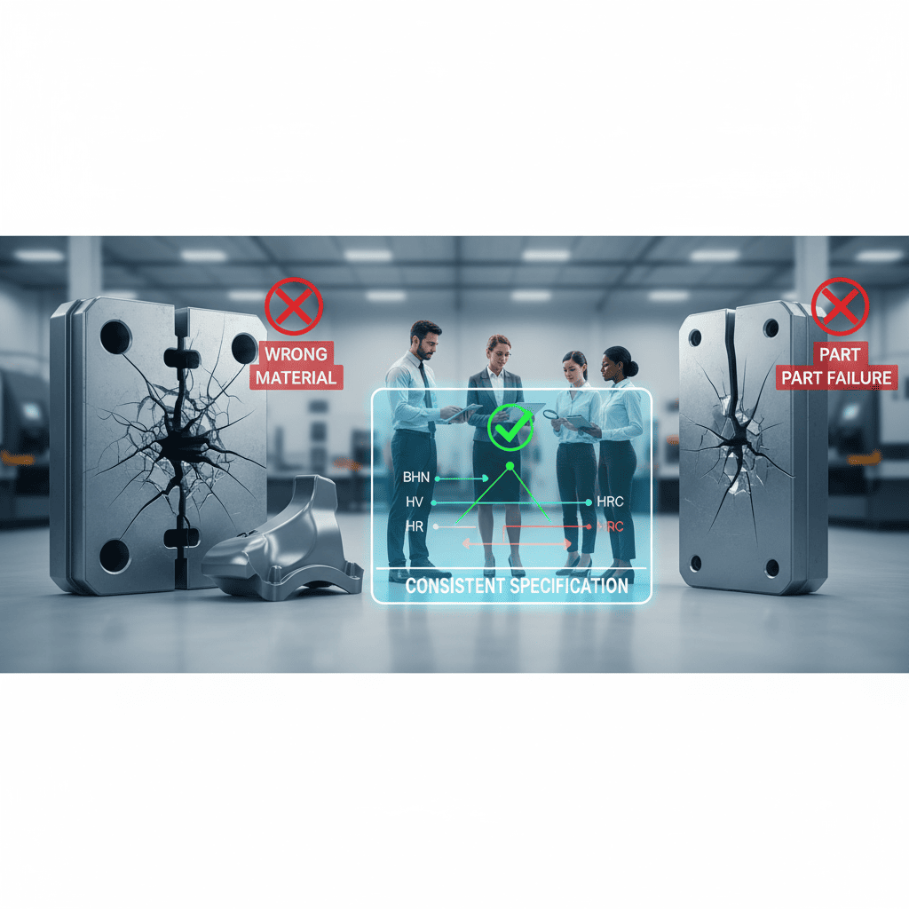 Engineer and supplier discussing a technical blueprint