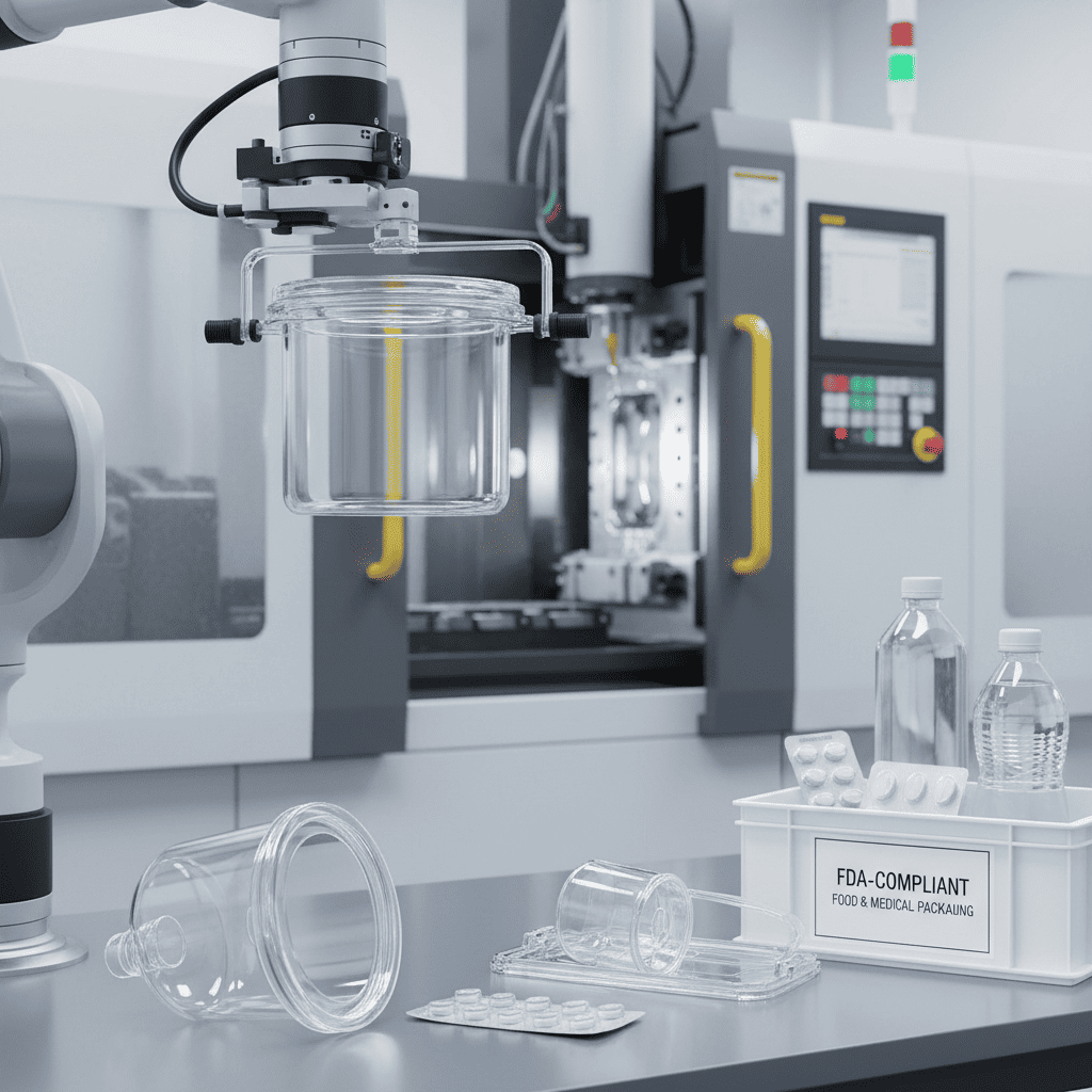 Transparent PETG cosmetic bottle