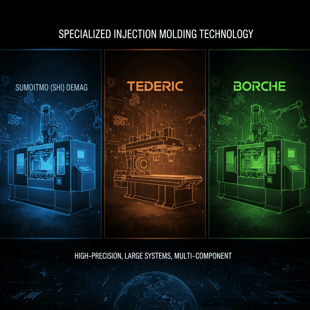An advanced multi-component injection molding machine in operation