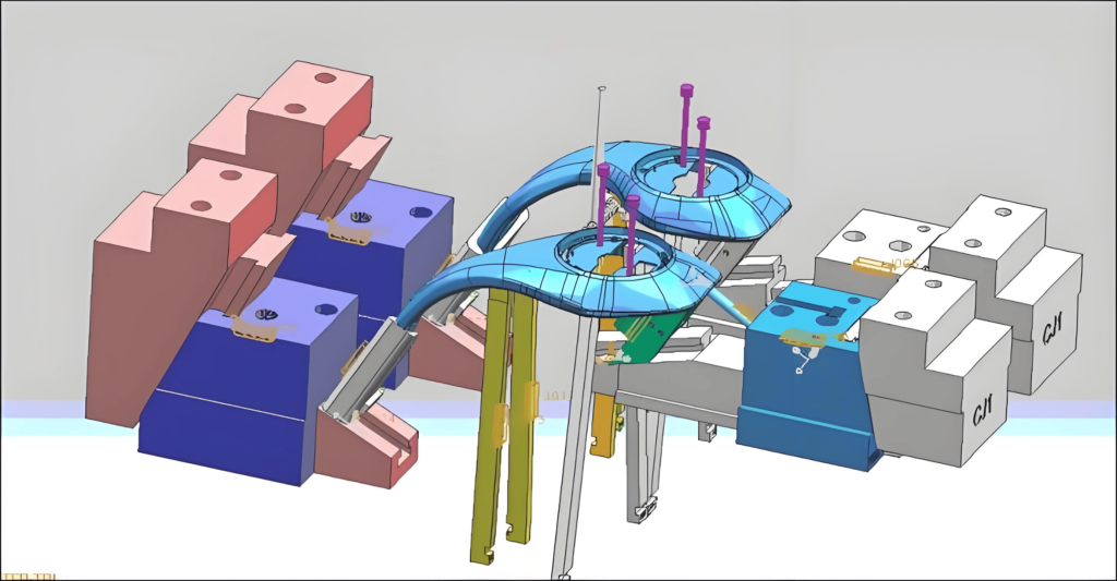 the lifter in injection mold