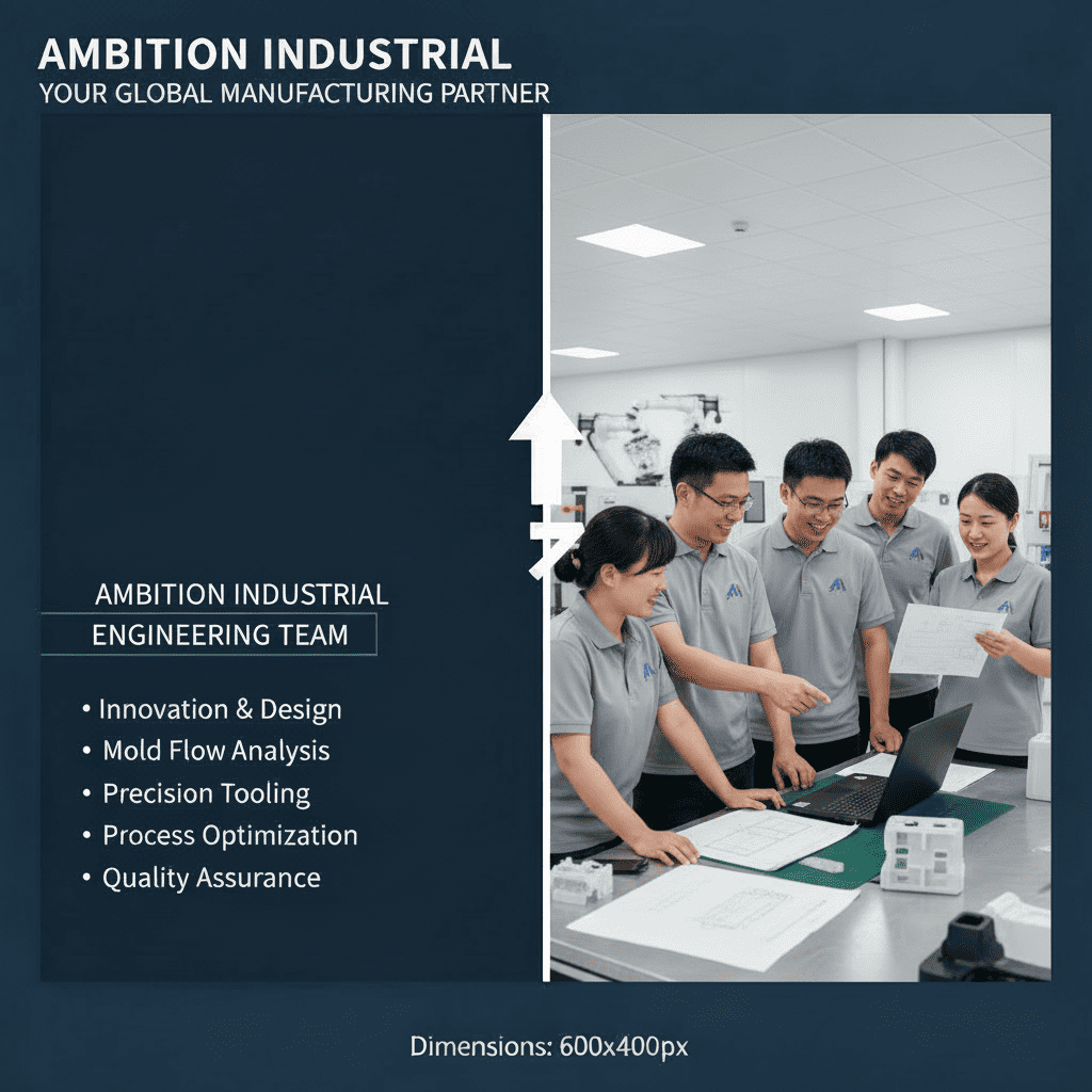 Engineers at Ambition Industrial discussing a mold design