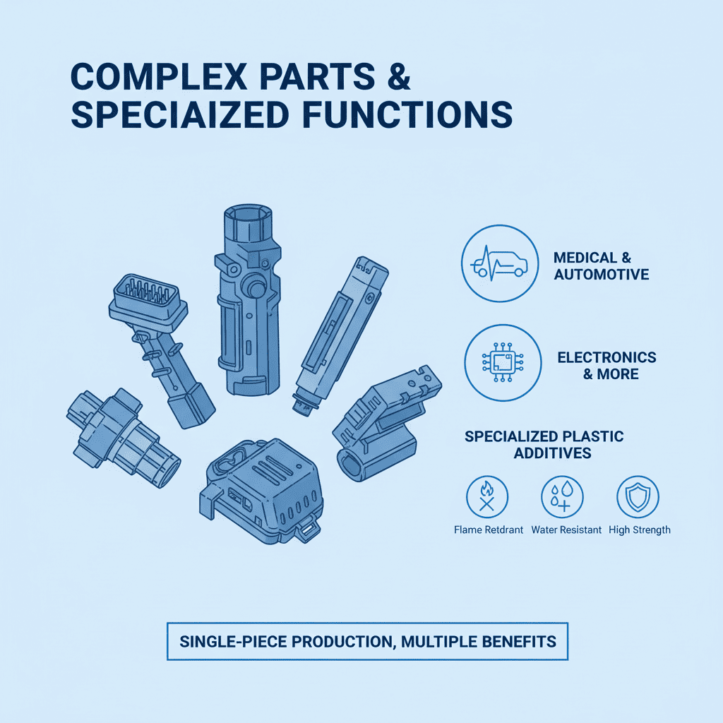 A complex multi-material electronic housing