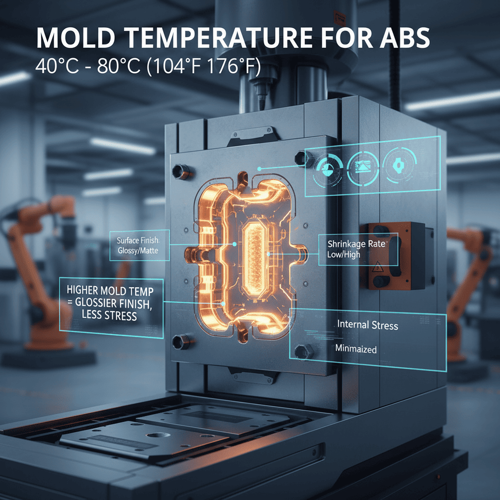 A high-precision mold used for ABS injection molding