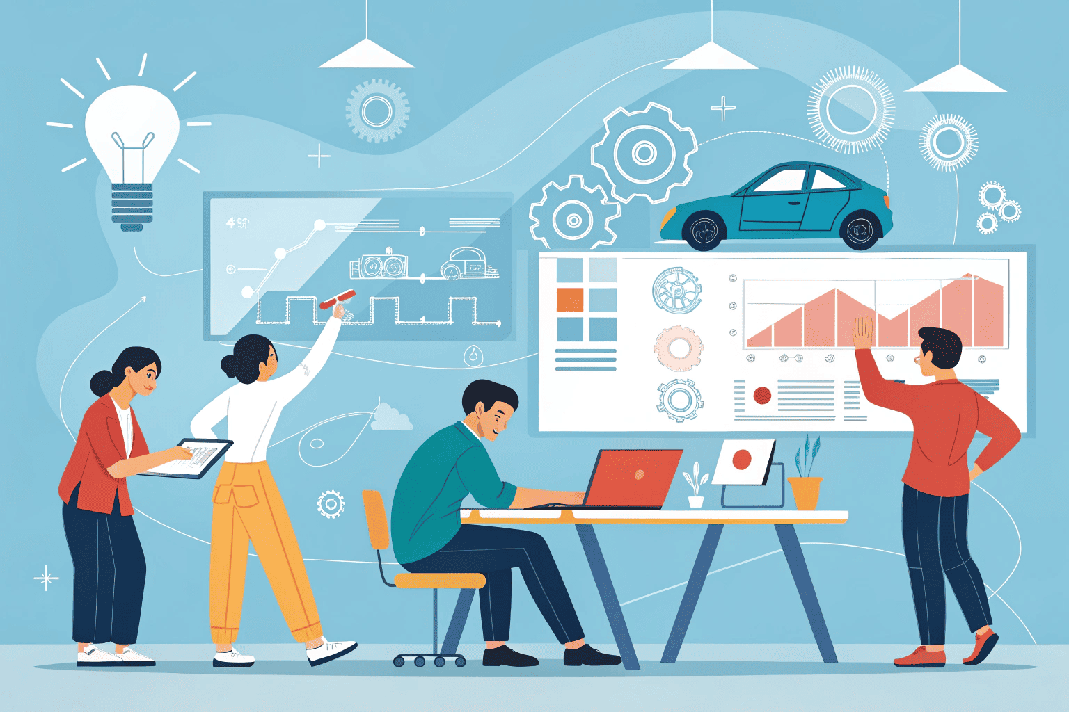 A complex plastic part like a folding phone hinge