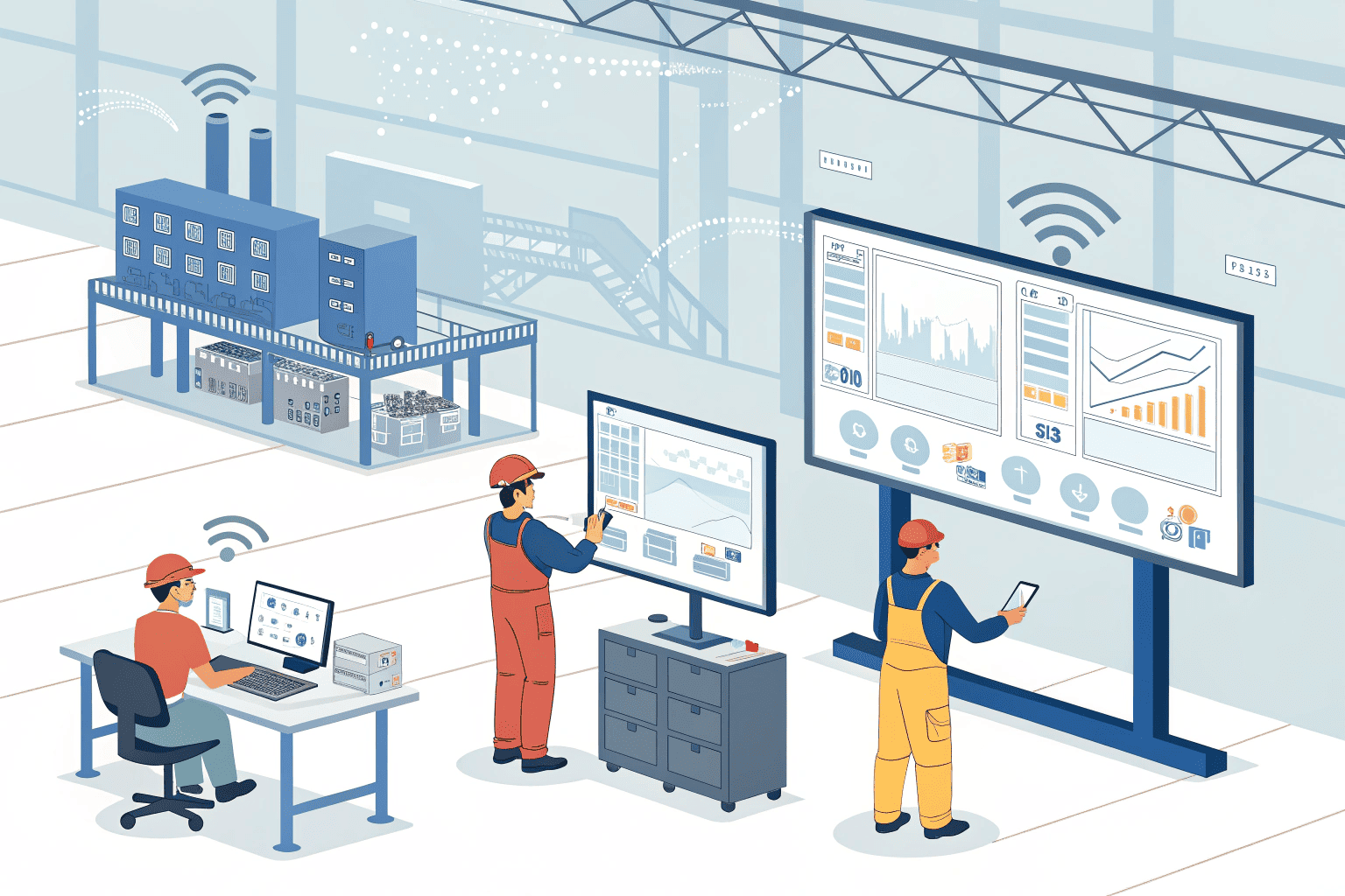 Engineers discussing a plastic mold design
