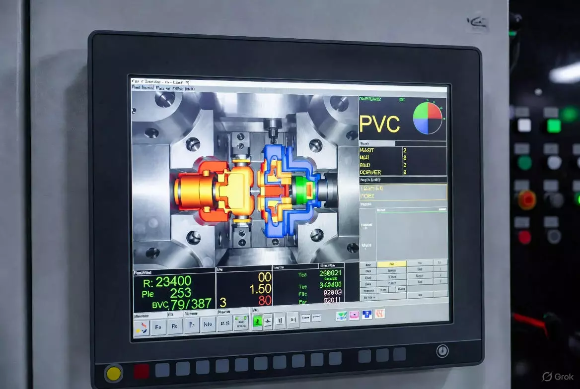 A complex mold cavity that requires good material flow