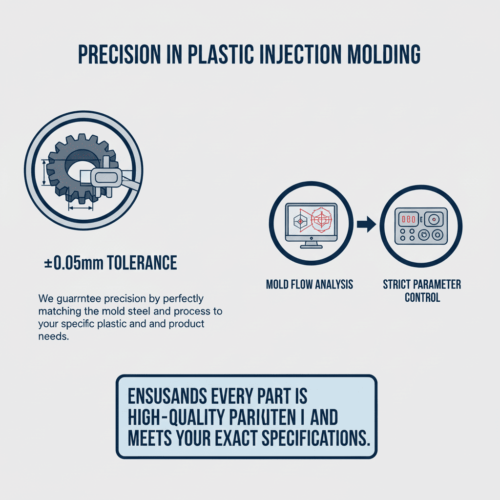 A caliper measuring a precise plastic part