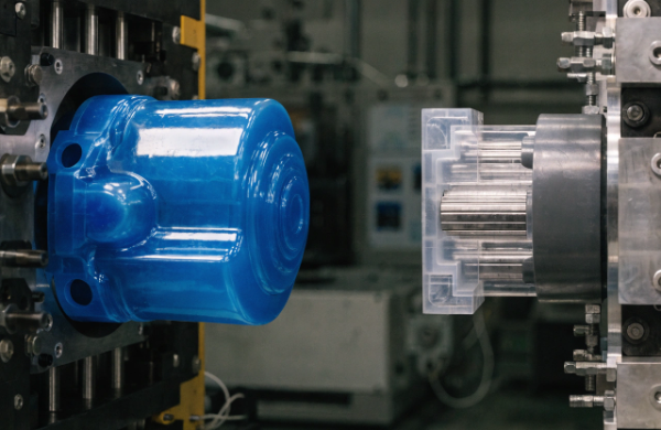 A comparison of the upfront tooling cost vs the total production cost for both mold types